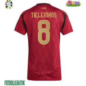 Belgien Youri Tielemans #8 Hemmatröja Kvinnor EM 2024 Kortärmad